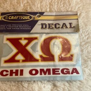 CHI OMEGA DECAL